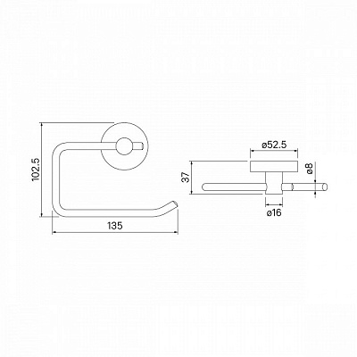 Держатель для туалетной бумаги Iddis Sena SENSS00i43