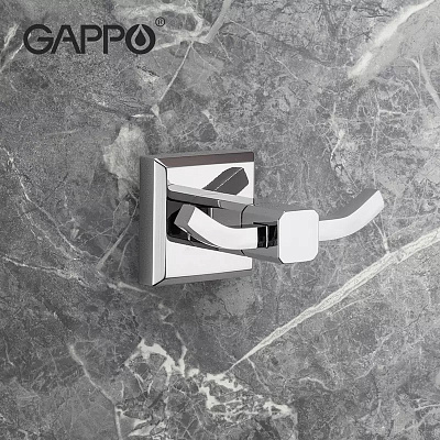 Крючок двойной Gappo G38 G3805-2 хром