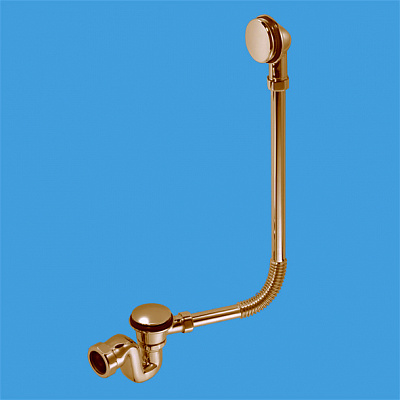 Трап 1 1/4"х40мм для ванн с переливом McAlpine BRASSTRAP-50-AB