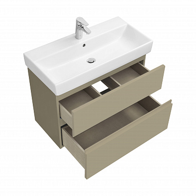 Тумба под раковину Roca Oleta 80 капучино, 2 ящика, A857640515