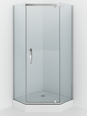 Душевое ограждение 90х90 ALEX BAITLER AB215-90 трапеция,  без поддона