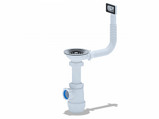 Сифон для мойки АНИ пласт Грот 3 1/2