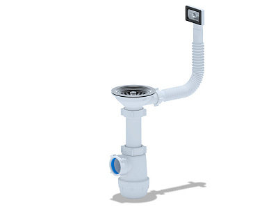 Сифон для мойки АНИ пласт Грот 3 1/2