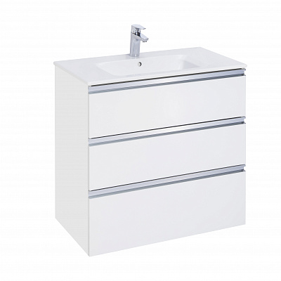 Тумба под раковину Roca The Gap 80 белый глянец 3 ящика A857406806