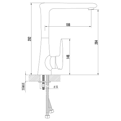 Смеситель для кухни Lemark Status LM4405C