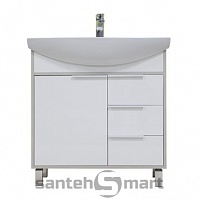 Тумба с раковиной Акватон Рико 80 Белый/Ясень фабрик 1A215401RIB90