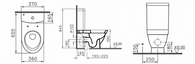 Унитаз-компакт Vitra Form 500 9730В003-0227