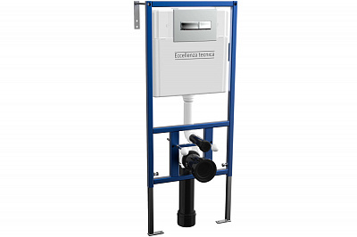 Инсталляция Eccellenza tecnica с кнопкой хром прямоугольная 152.4.501.8088+152.7.320.088