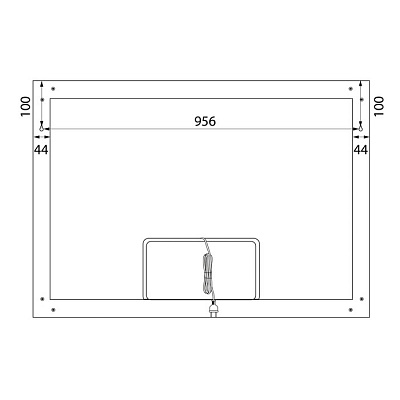 Зеркало с подсветкой 100 см, IDDIS Slide SLI1000i98