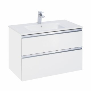 Тумба под раковину Roca The Gap 80 белый глянец 2 ящика A857399806