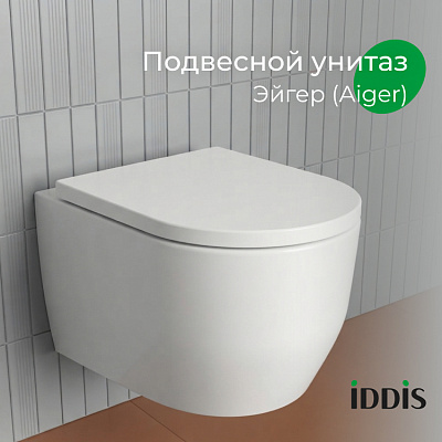 Унитаз подвесной безободковый Iddis Aiger AIGRDSEi25