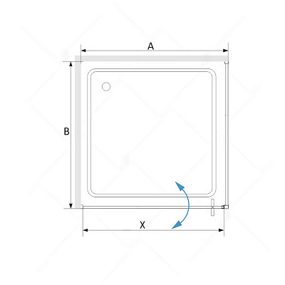 Душевой уголок RGW SV-43B (SV-02B + Z-02B)