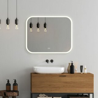 Зеркало 100х80 ТХ, подогрев,сенсорный выключатель Silver Mirrors Стив-2.2 LED-00003014