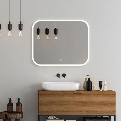 Зеркало 100х80 ТХ, подогрев,сенсорный выключатель Silver Mirrors Стив-2.2 LED-00003014