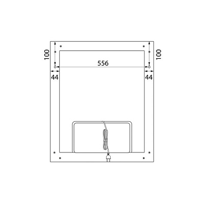 Зеркало с подсветкой 60 см, IDDIS Slide SLI6000i98