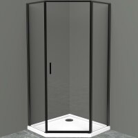 Душевой уголок BelBagno UNO-195-P-1-100-C-NERO