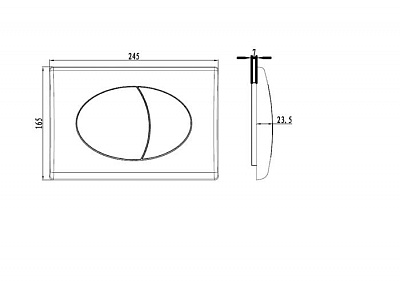 Клавиша смыва Iddis Neofix NEO11CHI77