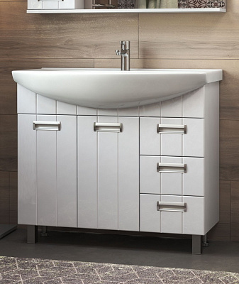 Тумба с раковиной 105 см Vigo Diana 1050-2-3 tn.DIA.STI.105.2D.3Y