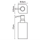 Дозатор для жидкого мыла, 290 ml WasserKRAFT Elba K-2799