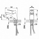 Смеситель для умывальника  Milardo Ukon UKOSB00M01