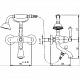 Напольный смеситель для ванны с ручным душем CEZARES ATLANTIS-VDP-Sw  ATLANTIS-VDP-02-Sw/M