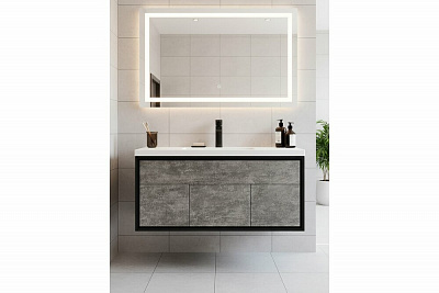 Тумба с раковиной Aquaton Уэльс 100 графит 1A267601WA6A0 new