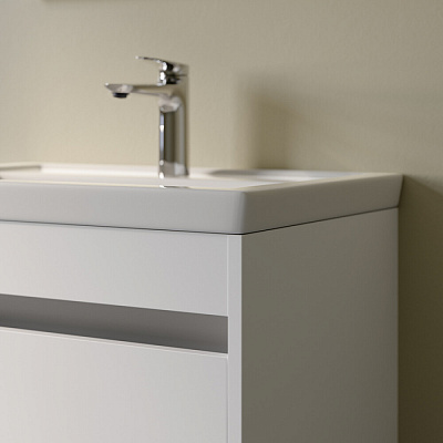 Тумба подвесная с раковиной 60 см IDDIS Zodiac X (ум-к 4076000i28) белый, ZDX60W0i95K