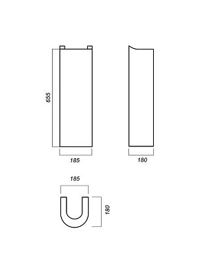 Пьедестал для раковины Sanita Luxe Best