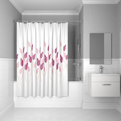 Штора для ванной комнаты Iddis 200*200 см  lavender happiness SCID120P