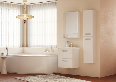 Тумба с раковиной Roca The Gap 60 ZRU9302734, белая матовая