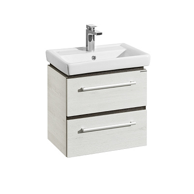 Тумба под раковину "Ронда 55 мини" AQUATON PRO 1A207601RSC20 белый дуб