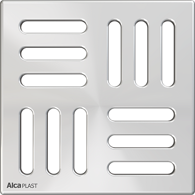 Решетка 102 * 102 нержавеющая сталь AlcaPlast MPV004
