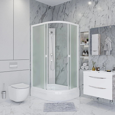 Душевая кабина Niagara Promo P100/80/26L/MT/BK 1000х800х1950 4 места