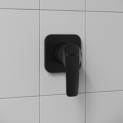 Душевая система с тропическим душем IDDIS Optima Home матовый черный, OPHBL01i66