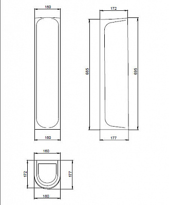 Пьедестал для раковины Santeri Воротынск Вест, Лотос