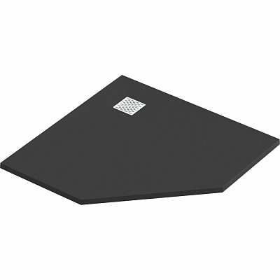 Поддон литьевой 90х90 трапеция Essentia PNT чёрный GoodDoor ЛП00274