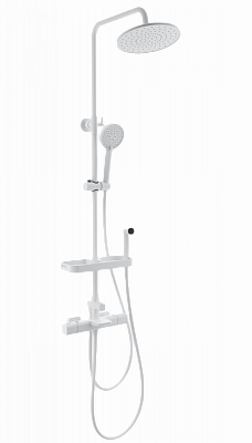 Душевая система с термостатом Wonzon & Woghand Plate, Белый матовый WW-C3017-A1-MW