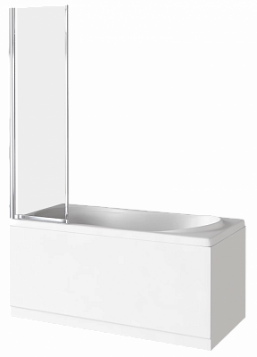 Шторка на ванну 80см Good Door Screen FO-80-C-CH ПД00121