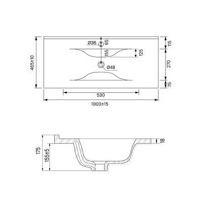 Тумба с раковиной IDDIS Cloud 100 см CLO10WFi95K