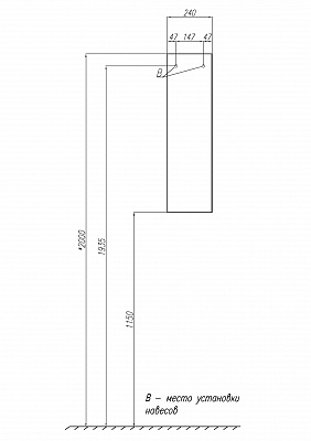 Шкафчик Aquaton модуль Терра 24 дуб кантри, антрацит 1A247403TEKA0