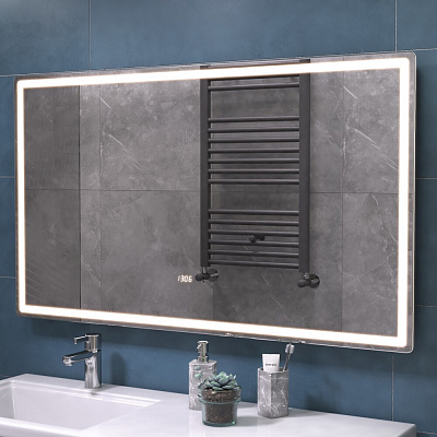 Зеркало в ванную 120х70 VIGO Geometry Luxe 1200 на взмах