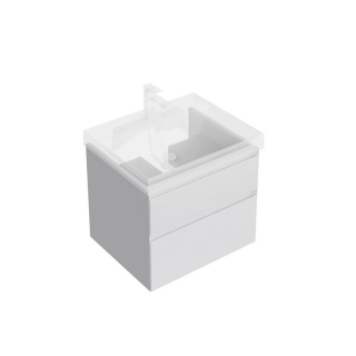 Тумба подвесная Kerama Marazzi Cubo 60 см, белая матовая CUB.60.2WHT.M