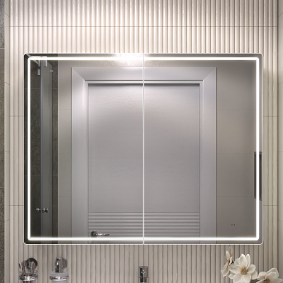 Зеркальный шкаф VIGO Geometry 1000 с LED подсветкой
