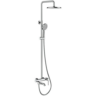 Душевая система с тропическим душем Gappo G2406, хром