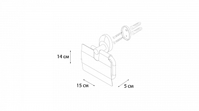 Держатель для туалетной бумаги с крышкой Fixsen Europa FX-21810