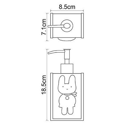 Дозатор для жидкого мыла, 330 ml WasserKRAFT Ammer K-6499