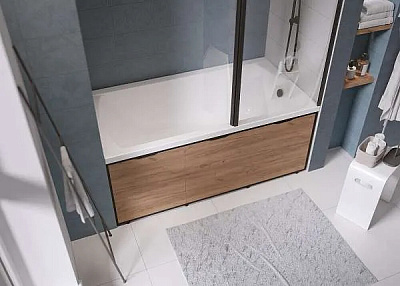Экран для ванны 180 Grunge Loft Дуб Крафт золотой 1MarKa GL180CraftGold