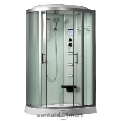 Душевая кабина Frank F610(2)L угловая 120*80*220 низкий поддон с баней