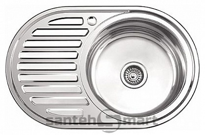 Мойка Ledeme L87750-R 77*50 глянцевая правая