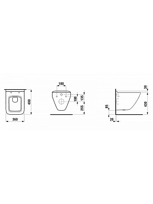 Laufen Palaсе New унитаз подвесной безободковый 8207060000001